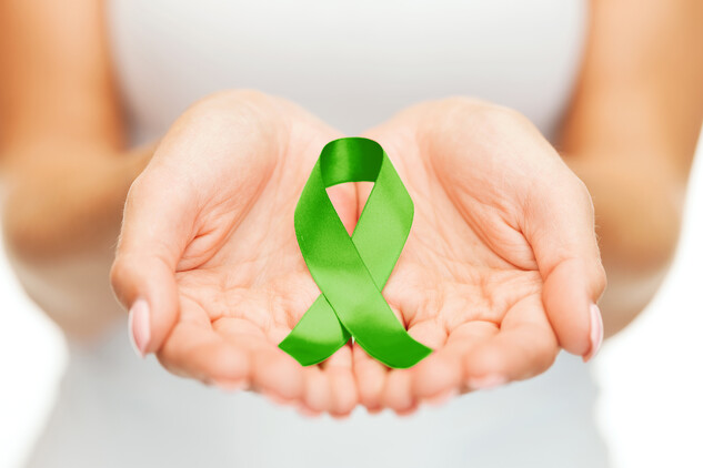 Symbol nemoci: zelená barva je barva naděje.